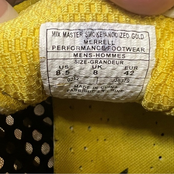 MERRELL Mix Master Trail Running Shoes in Charcoal/Anodized Gold SIZE 8.5–Mens - Picture 8 of 8